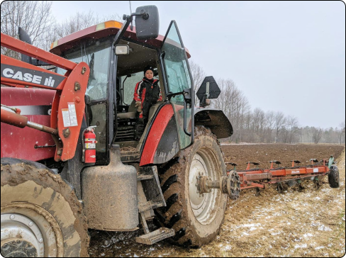 Little Farmer on Land in Phillips, Wisconsin