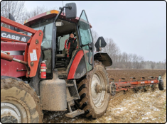 Little Farmer on Land in Phillips, Wisconsin